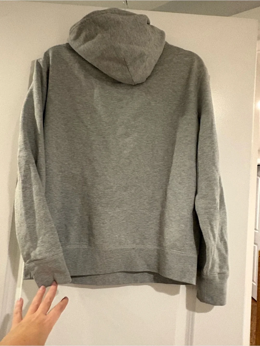 Polo by Ralph Lauren Heather Gray Hooded Sweatshirt with Navy Pony